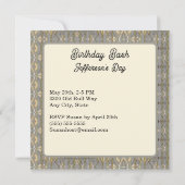 Zodiac Sign Birthday Party Einladung (Rückseite)