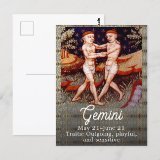 Zodiac Sign Birthday Party Postkarte