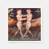 Zodiac Sign Birthday Party Serviette (Vorderseite)