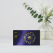 Zodiac Sign Business Card Visitenkarte (Stehend Vorderseite)