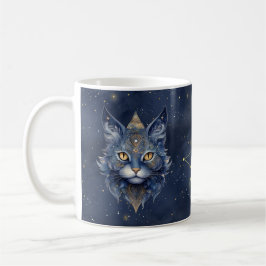 Zodiac Sign Capricorn & Celestial Cat Tasse