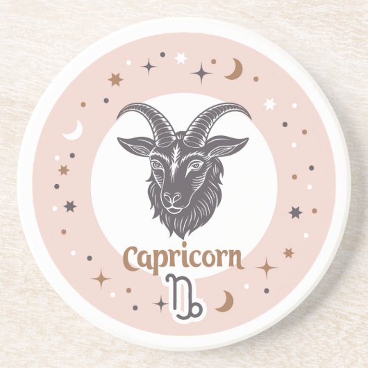 Zodiac Sign Capricorn Getränkeuntersetzer (Vorne)