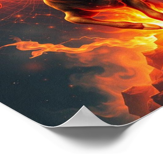 Zodiac Sign Capricorn Poster (Ecke)