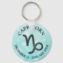 Zodiac Sign Capricorn Ziege Symbol Weihnachten Schlüsselanhänger