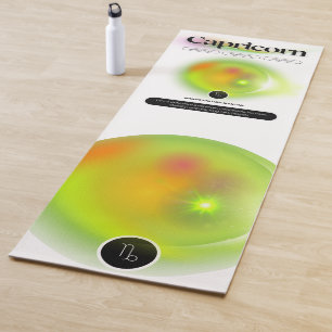 Zodiac Sign Capricorn Zitat Erdelement Yoga Mat Yogamatte