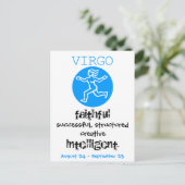 ZODIAC SIGN CARD POSTKARTE (Stehend Vorderseite)