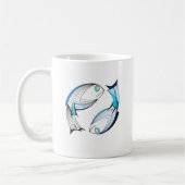 Zodiac Sign Fisces Kaffeetasse (Links)