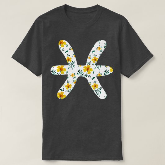 Zodiac Sign Fisces T-Shirt (Design vorne)