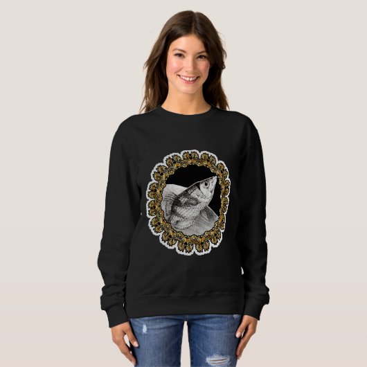 Zodiac Sign Fish Gold Sweatshirt (Vorne ganz)