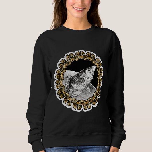 Zodiac Sign Fish Gold Sweatshirt (Vorderseite)