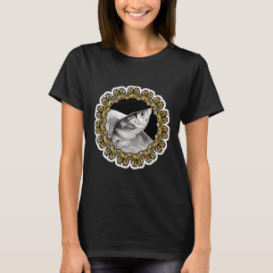 Zodiac Sign Fish Gold T-Shirt
