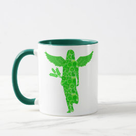 Zodiac Sign for Virgo in Shades of Green Tasse