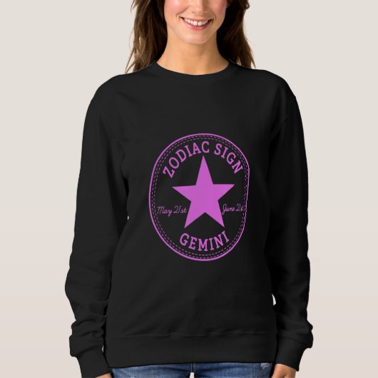 ZODIAC SIGN GEMINI born in May & June Astrology Ho Sweatshirt (Vorderseite)