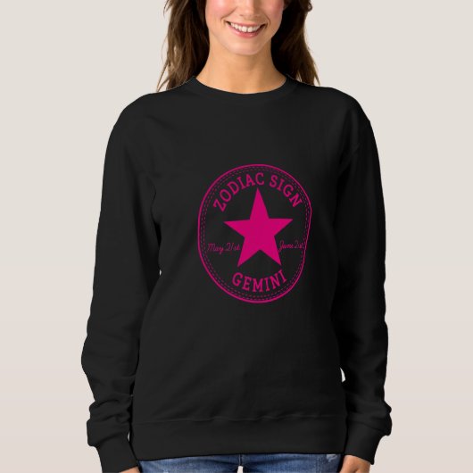 ZODIAC SIGN GEMINI born in May & June Astrology Ho Sweatshirt (Vorderseite)