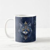 Zodiac Sign Gemini & Celestial Cat Tasse (Links)
