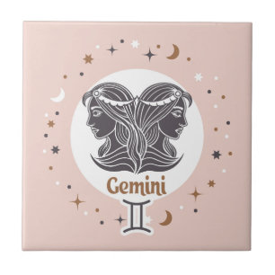 Zodiac Sign Gemini Fliese