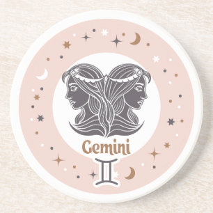 Zodiac Sign Gemini Getränkeuntersetzer