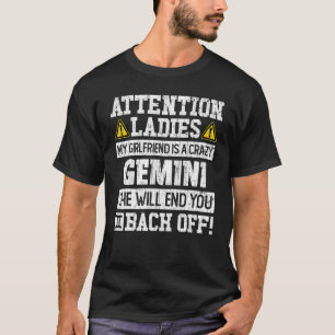 Zodiac Sign Gemini Girlfriend Graphic T-Shirt