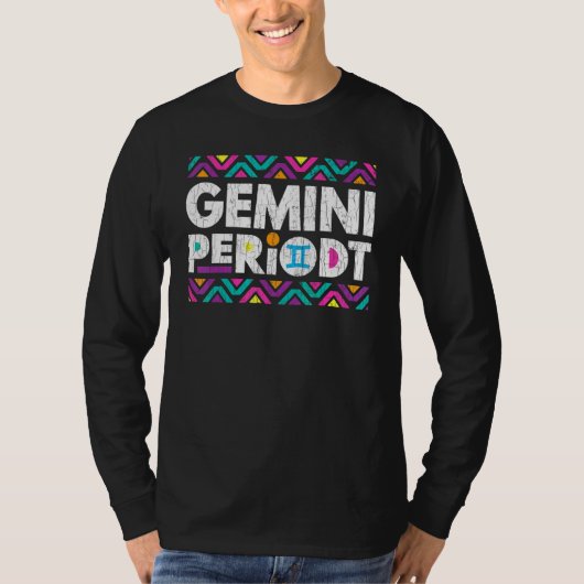 Zodiac Sign Gemini Periodt Graphic T-Shirt (Vorderseite)