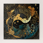Zodiac Sign Gemini Puzzle, 20"x20" 676 Stk. Puzzle (Horizontal)