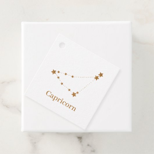 Zodiac Sign Gold Capricorn | Element Erde Geschenkanhänger (Beispiel)
