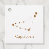 Zodiac Sign Gold Capricorn | Element Erde Geschenkanhänger (Vorderseite)
