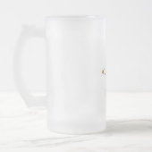 Zodiac Sign Gold Capricorn | Element Erde Mattglas Bierglas (Links)