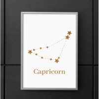 Zodiac Sign Gold Capricorn | Element Erde