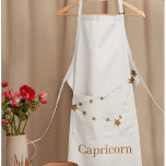 Zodiac Sign Gold Capricorn | Element Erde Schürze<br><div class="desc">Zodiac Sign Gold Capricorn | Element Erde</div>