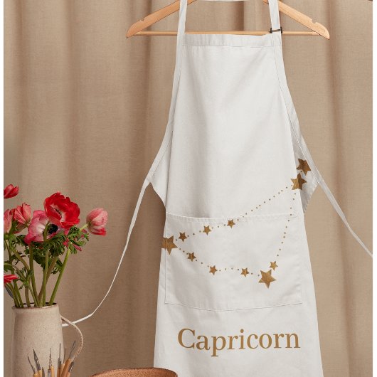 Zodiac Sign Gold Capricorn | Element Erde Schürze