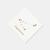 Zodiac Sign Gold Capricorn | Element Erde Serviette (Ecke)