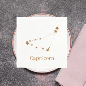 Zodiac Sign Gold Capricorn | Element Erde Serviette
