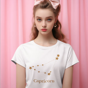 Zodiac Sign Gold Capricorn   Element Erde T-Shirt