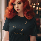 Zodiac Sign Gold Capricorn | Element Erde T-Shirt