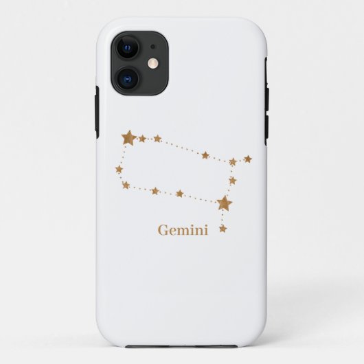 Zodiac Sign Gold Gemini | Element Air Case-Mate iPhone Hülle (Rückseite)