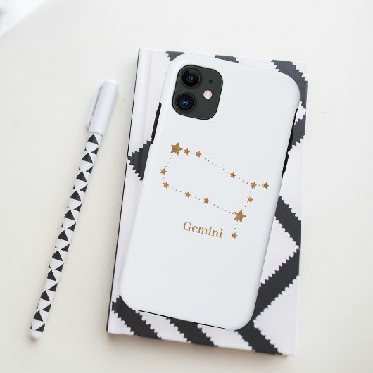 Zodiac Sign Gold Gemini | Element Air Case-Mate iPhone Hülle