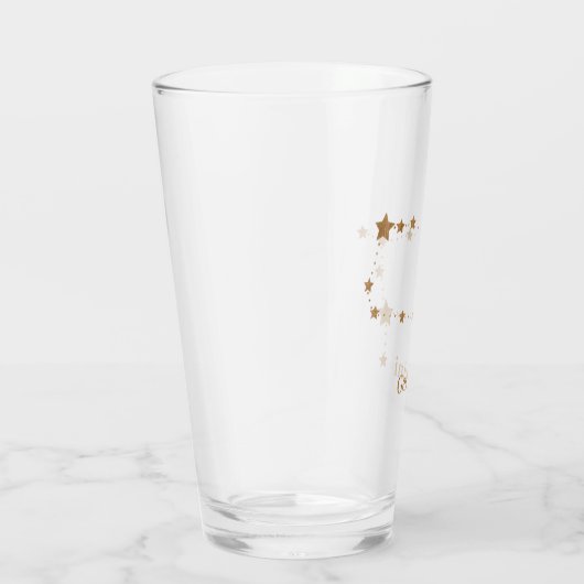 Zodiac Sign Gold Gemini | Element Air Glas (Rechts)
