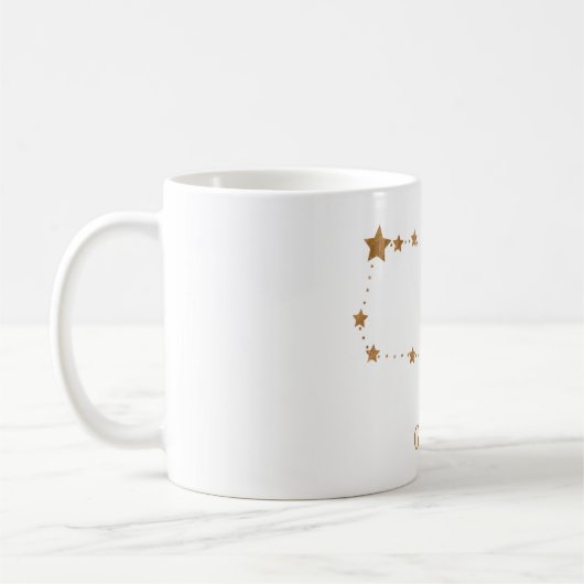Zodiac Sign Gold Gemini | Element Air Kaffeetasse (Links)