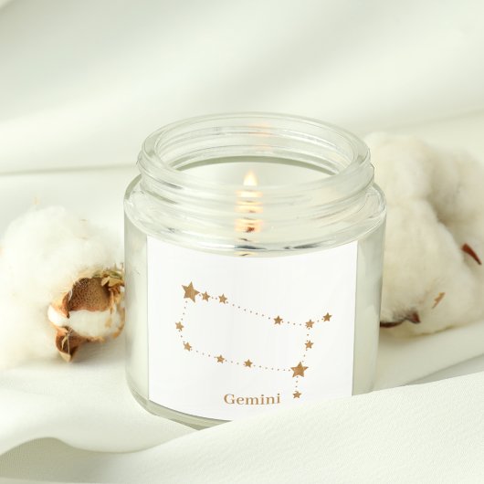 Zodiac Sign Gold Gemini | Element Air Quadratischer Aufkleber