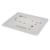 Zodiac Sign Gold Gemini | Element Air Schneidebrett (Ecke)