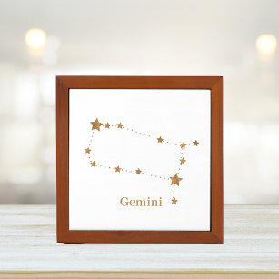 Zodiac Sign Gold Gemini   Element Air Stifthalter
