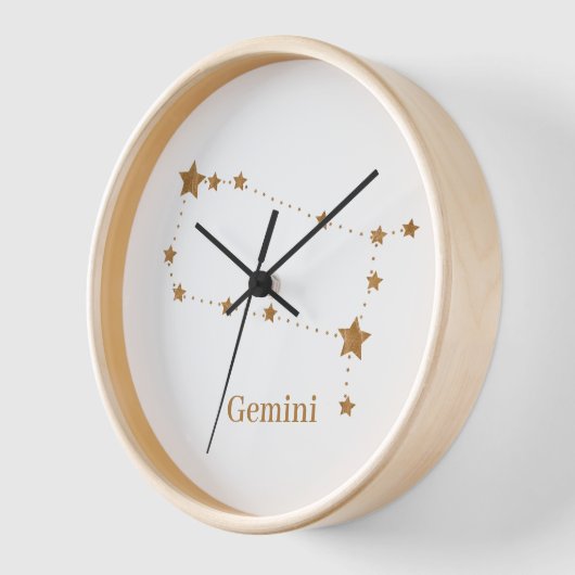 Zodiac Sign Gold Gemini | Element Air Uhr (Winkel)