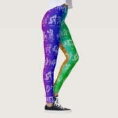 Zodiac Sign Leggings(Helles Regenbogen) Leggings (Rechts)