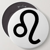 Zodiac sign Leo Button (Vorne & Hinten)