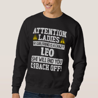 Zodiac Sign Leo Girlfriend Graphic Sweatshirt