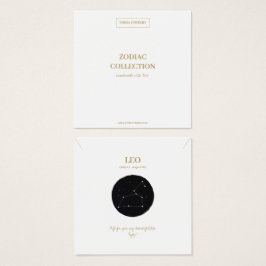Zodiac Sign Leo Jewelier Display Card