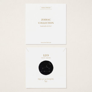 Zodiac Sign Leo Jewelier Display Card