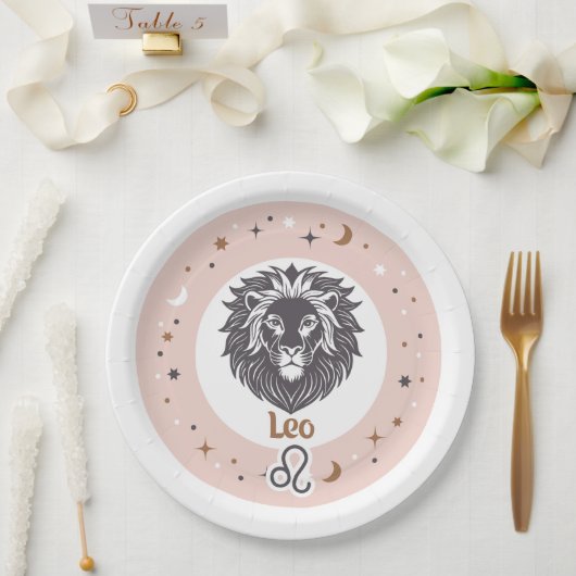 Zodiac Sign Leo Pappteller (Hochzeit)