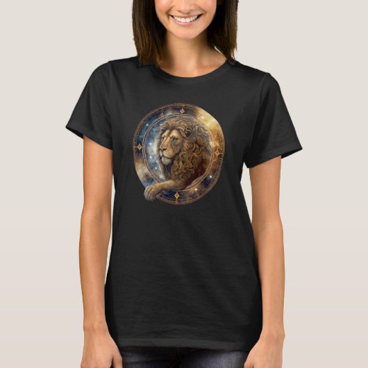 Zodiac Sign LeoLioness T-Shirt (Vorderseite)