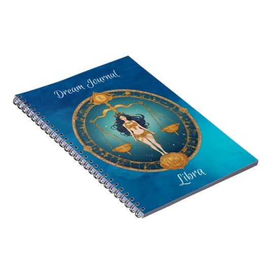Zodiac Sign Libra Dream Journal Notebook Notizblock (Rechte Seite)